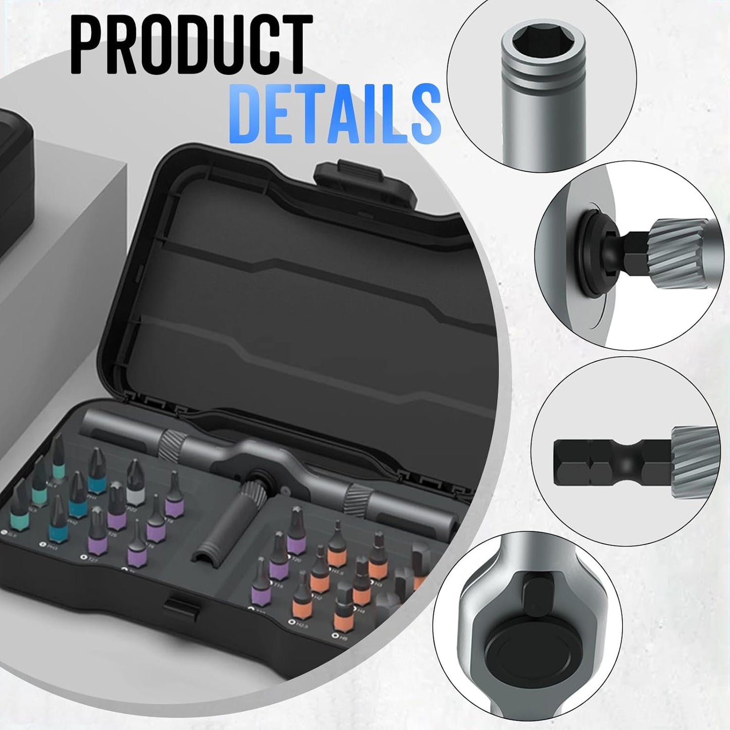 DIY Multi Bit Magnetic Screwdriver Set - Quick multifunctional household tool