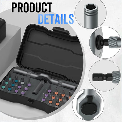 DIY Multi Bit Magnetic Screwdriver Set - Quick multifunctional household tool